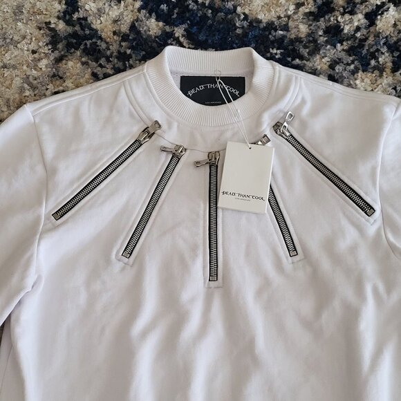 Dead Than Cool Los Angeles Men's Streetwear White Sweatshirt Series One 2018 - Picture 4 of 13